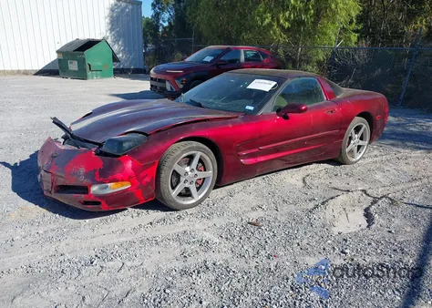2002 Chevrolet Corvette из США, поврежденный, VIN 1G1YY22G925121092